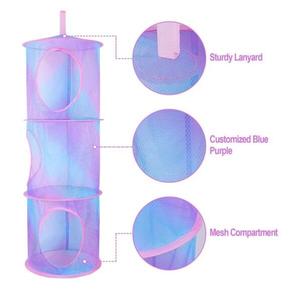 Stuffed Animals Net or Hammock 2 Pcs Stuffed Animals Storage Toy Net Hammock - Picture 3 of 7